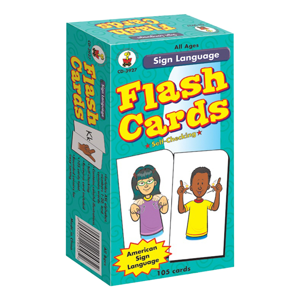 Carson Dellosa Sign Language Flash Cards